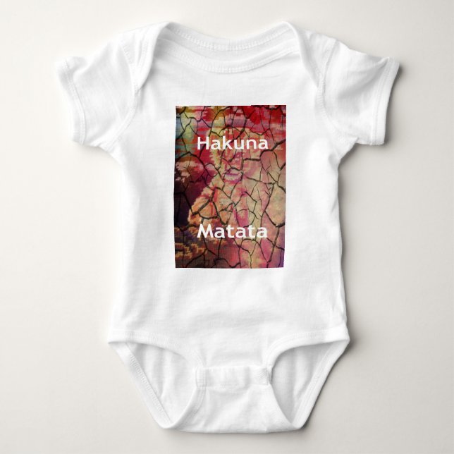 Hakuna Matata Lion Cub Design Baby Strampler (Vorderseite)
