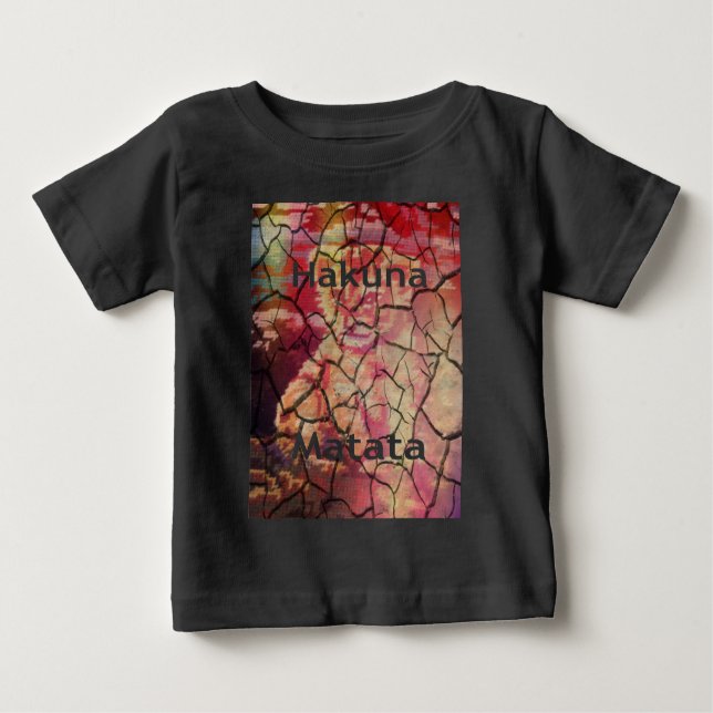Hakuna Matata Lion Cub Design Baby T-shirt (Vorderseite)