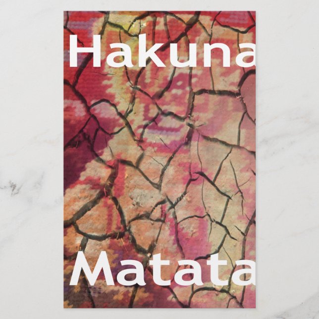 Hakuna Matata Lion Cub Design Briefpapier (Vorderseite)