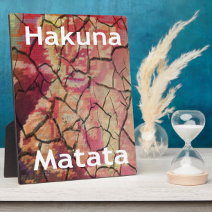 Hakuna Matata Lion Cub Design Fotoplatte