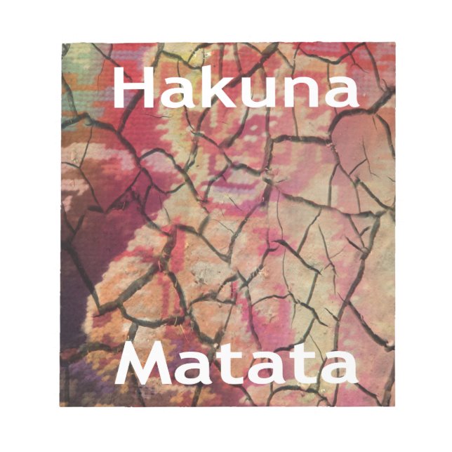 Hakuna Matata Lion Cub Design Notizblock (Vorderseite)