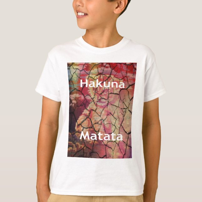 Hakuna Matata Lion Cub Design T-Shirt (Vorderseite)