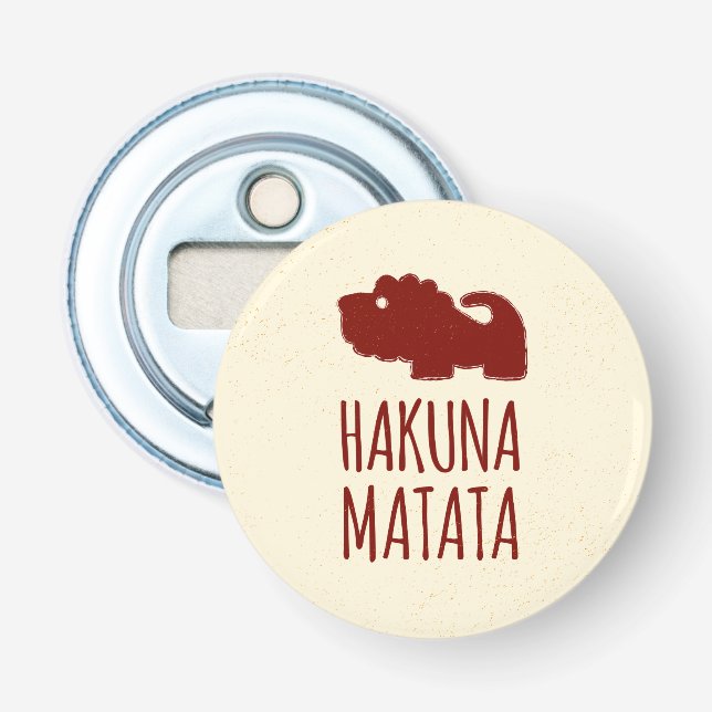 Hakuna Matata Lion Flaschenöffner (Vorderseite)