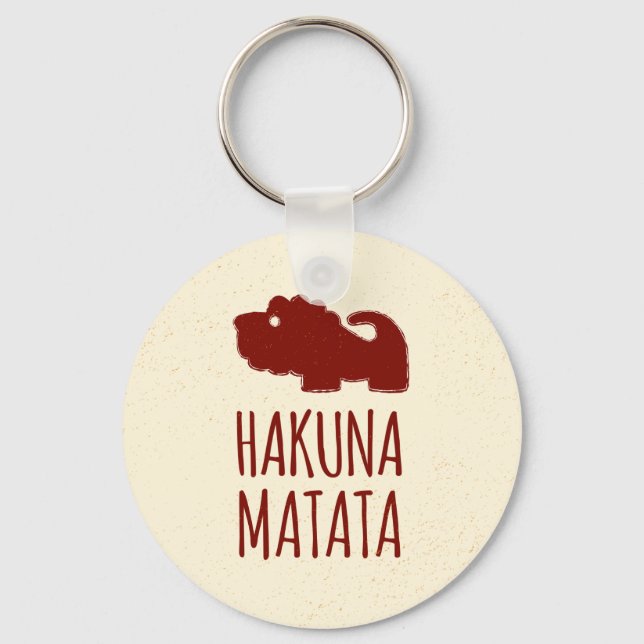 Hakuna Matata Lion Schlüsselanhänger (Vorderseite)