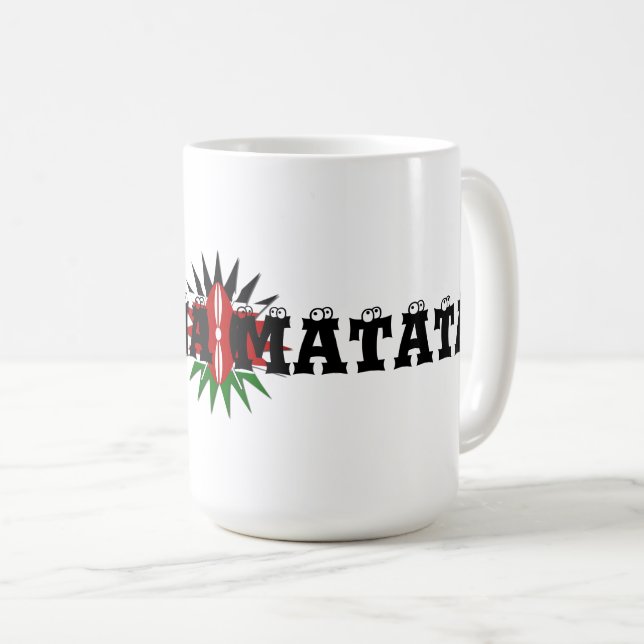 Hakuna matata Logo Kaffeetasse (VorderseiteRechts)
