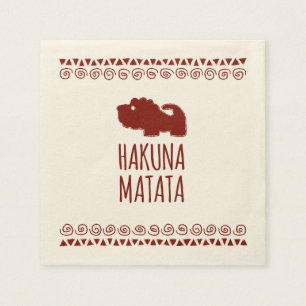 Hakuna Matata Löwe Serviette
