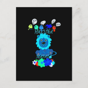 Hakuna Matata Löwen-Kunstposter Postkarte