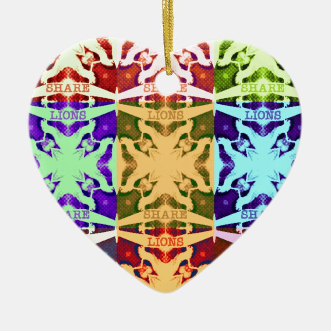 Hakuna Matata Löwengeschenk Keramikornament (Vorne)