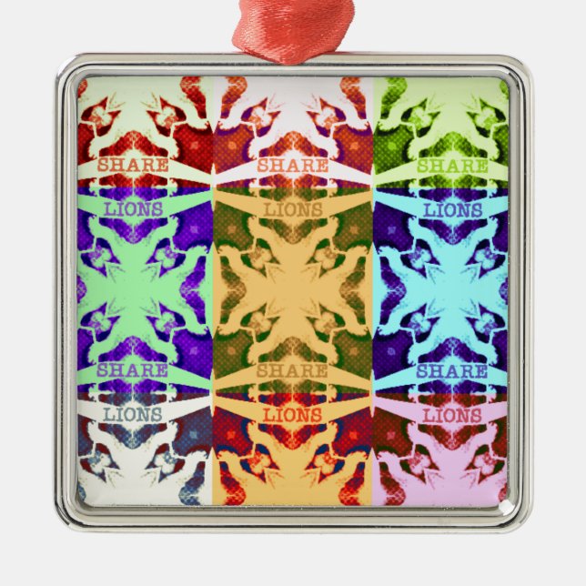 Hakuna Matata Löwengeschenk Ornament Aus Metall (Vorne)