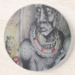 Hakuna Matata Masai Sandstone Untersetzer