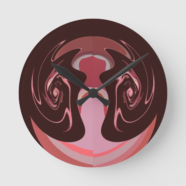 Hakuna matata Maskman Farben Runde Wanduhr (Vorderseite)