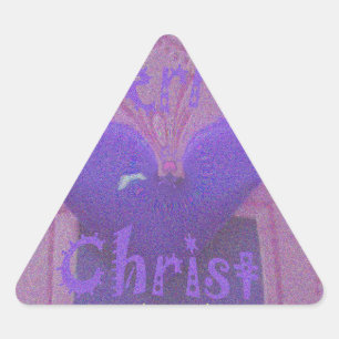 Hakuna Matata Merry Christmas Liebe Design.jpg Dreieckiger Aufkleber