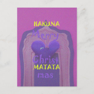 Hakuna Matata Merry Christmas Liebe Design.jpg Feiertagspostkarte