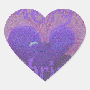 Hakuna Matata Merry Christmas Liebe Design.jpg Herz-Aufkleber