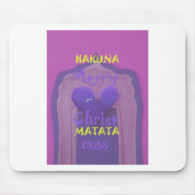 Hakuna Matata Merry Christmas Liebe Design.jpg Mousepad (Vorne)