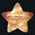 Hakuna Matata Merry Christmas white Stern-Aufkleber<br><div class="desc">Während die Weihnachtsfarben rot erscheinen, gibt es eine besondere Möglichkeit, den phantastischen Weihnachtsschnee mit der Schönheit der Weihnachtslieder, -geschenke und -geschenke zu verbinden. Diese Zeit des Jahres ist, was Red Christmas Jingle Bells lasse Ihnen Erfahrung und haben einen gesegneten Nice Day HoHoHo! Frohe Weihnachten und ein glückliches Neues Jahr mit...</div>