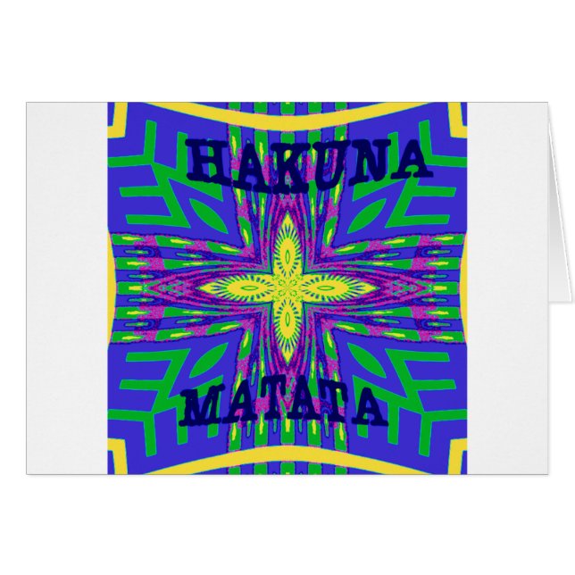 Hakuna matata Mombasa Kanga (Vorderseite (Horizontal))