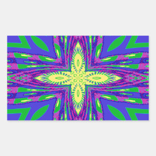 Hakuna matata Mombasa Kanga Rechteckiger Aufkleber