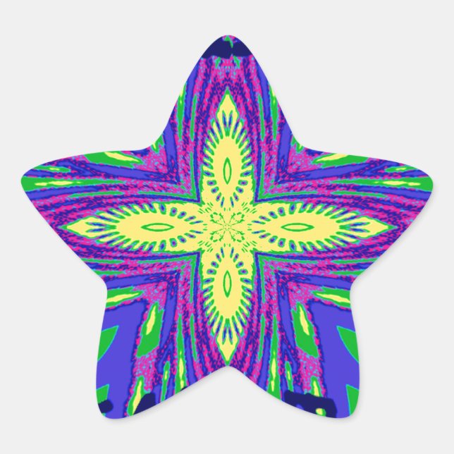 Hakuna matata Mombasa Kanga Stern-Aufkleber (Vorderseite)