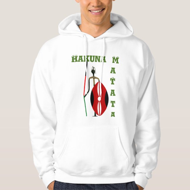 Hakuna Matata Neueste einfache sichere Reise Hoodie (Vorderseite)
