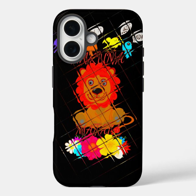 Hakuna Matata niedlicher Löwenkönig Case-Mate iPhone Hülle (Rückseite)