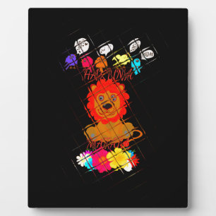 Hakuna Matata niedlicher Löwenkönig Fotoplatte