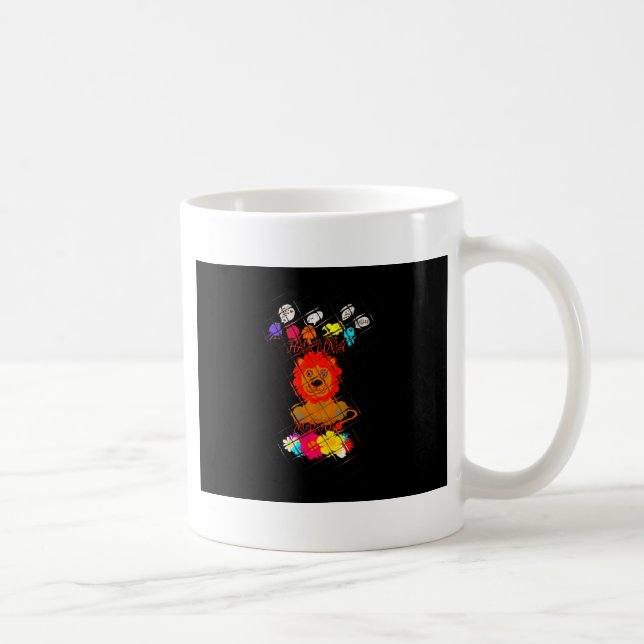Hakuna Matata niedlicher Löwenkönig Kaffeetasse (Rechts)