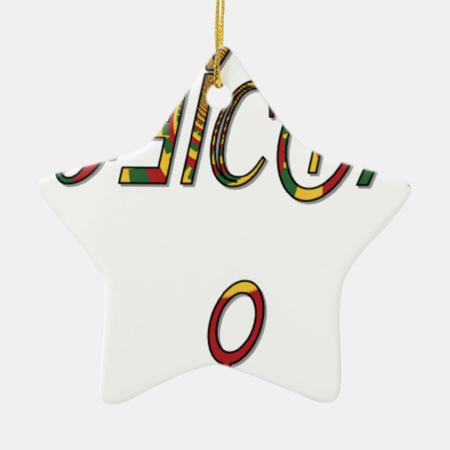 Hakuna Matata Offizielle Geschenke.png Keramik Ornament (Vorne)