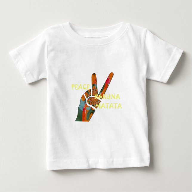 Hakuna Matata Peace Baby T-shirt (Vorderseite)