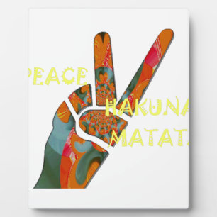 Hakuna Matata Peace Fotoplatte