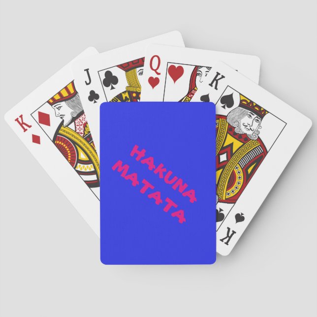 Hakuna Matata Poker Spielkarten (Rückseite)
