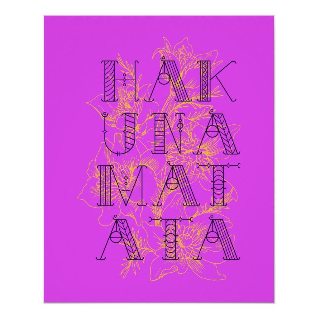 Hakuna Matata Poster (Vorderseite)