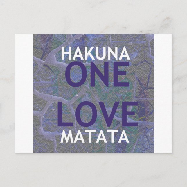 HAKUNA MATATA POSTKARTE (Vorderseite)