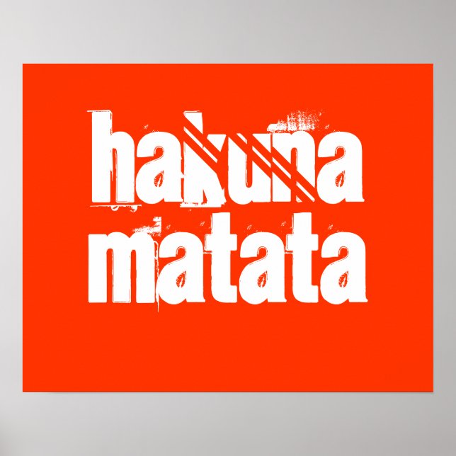Hakuna Matata Print Poster (Vorne)