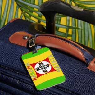 Hakuna Matata Rasta Farbe Rot Golden Grün Gepäckanhänger