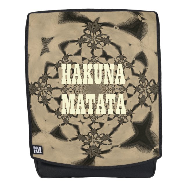 Hakuna Matata Rucksack (Vorderseite)