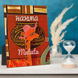Hakuna Matata Safari Charm: Fliesen, Uhr & Plakett Fotoplatte