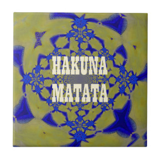 Hakuna Matata Schöne atemberaubende feminine afrik Fliese