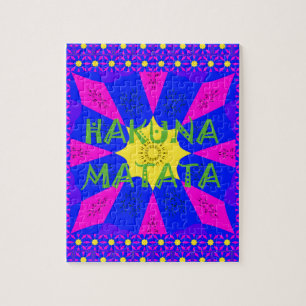 Hakuna Matata Schöne Erstaunliche Designfarben Puzzle