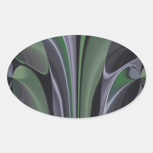 Hakuna Matata Schöne Ökologische Grafik Ovaler Aufkleber (Vorderseite)