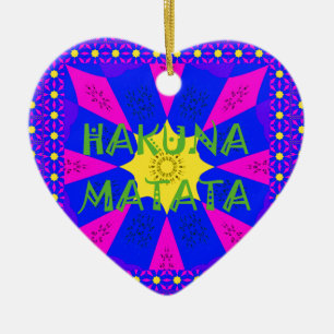 Hakuna Matata Schöne Phantastische Designfarben Keramik Ornament