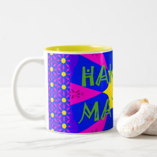 Hakuna Matata Schöne Phantastische Designfarben Zweifarbige Tasse