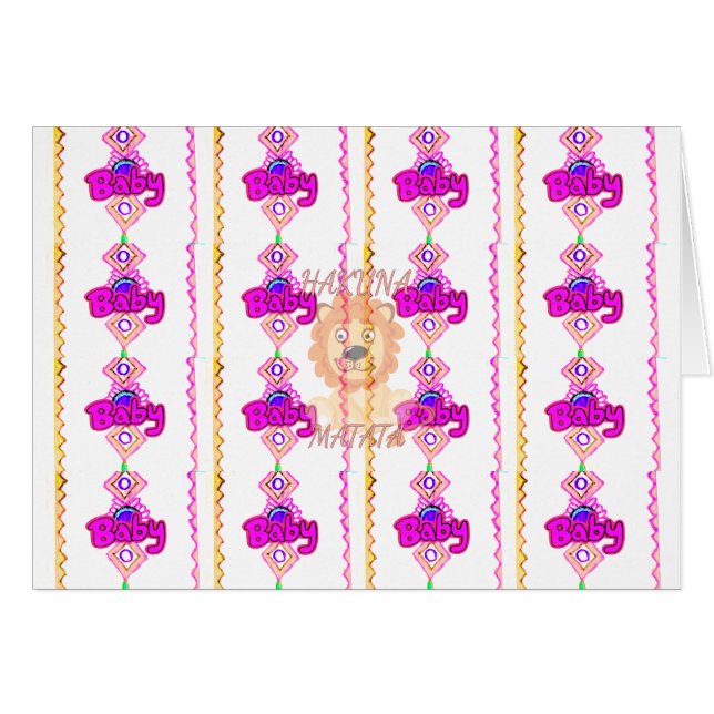 Hakuna Matata: Schönes Design-Motiv für Baby-Löwen (Vorderseite (Horizontal))