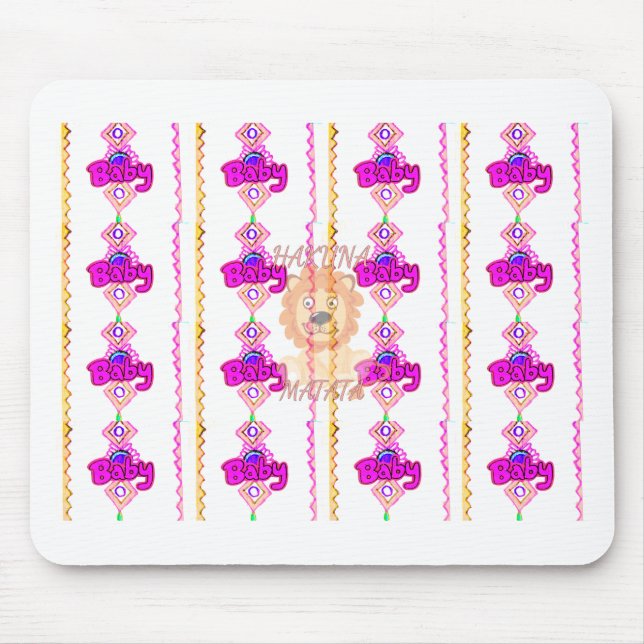Hakuna Matata: Schönes Design-Motiv für Baby-Löwen Mousepad (Vorne)