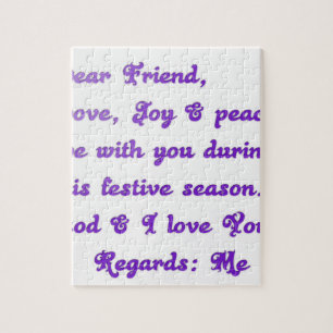 Hakuna Matata Sehr geehrte Liebe Freude Frieden Puzzle