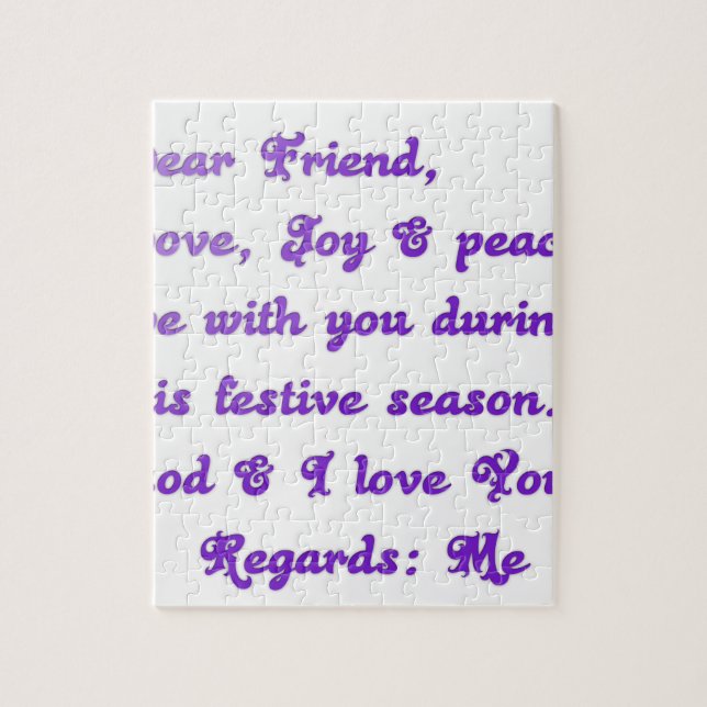 Hakuna Matata Sehr geehrte Liebe Freude Frieden Puzzle (Vertikal)