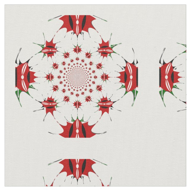 HAKUNA MATATA SHIELD gekämmtes Baumwollgewebe Stoff (Nahaufnahme)