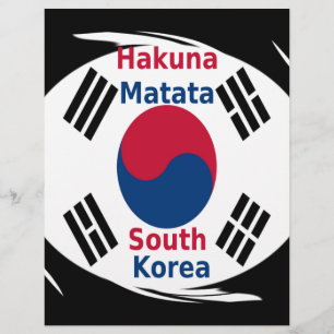 Hakuna Matata South Korea National Flag Color