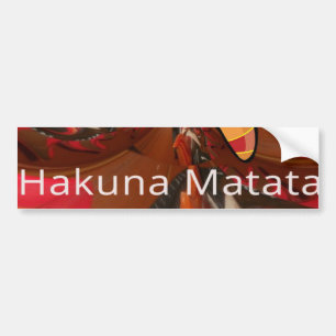 Hakuna Matata Starfish Design Autoaufkleber