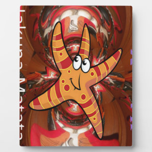 Hakuna Matata Starfish Design Fotoplatte